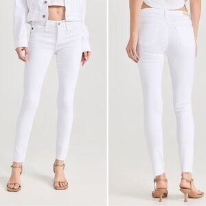 AG Jeans The Legging Ankle Super Skinny White Designer Luxury Denim Size 26